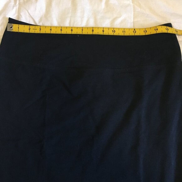 Kaffe Dark Dark Navy Blue Stretchy Pull-on Jersey Penny Skirt - XL - Picture 10 of 13
